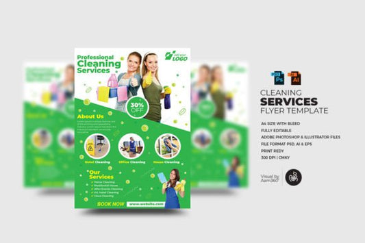 Cleaning Service Flyer Template