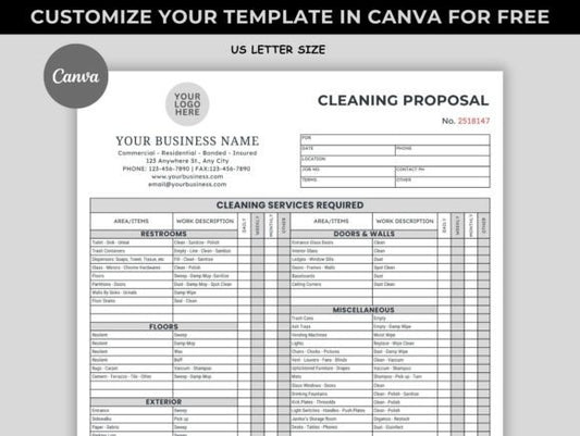 Cleaning Service Proposal Template